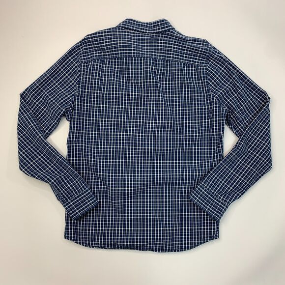 Hollister Shirt Men M Medium Blue Multi Checkered Cotton Long Sleeve Button Down - Picture 8 of 12